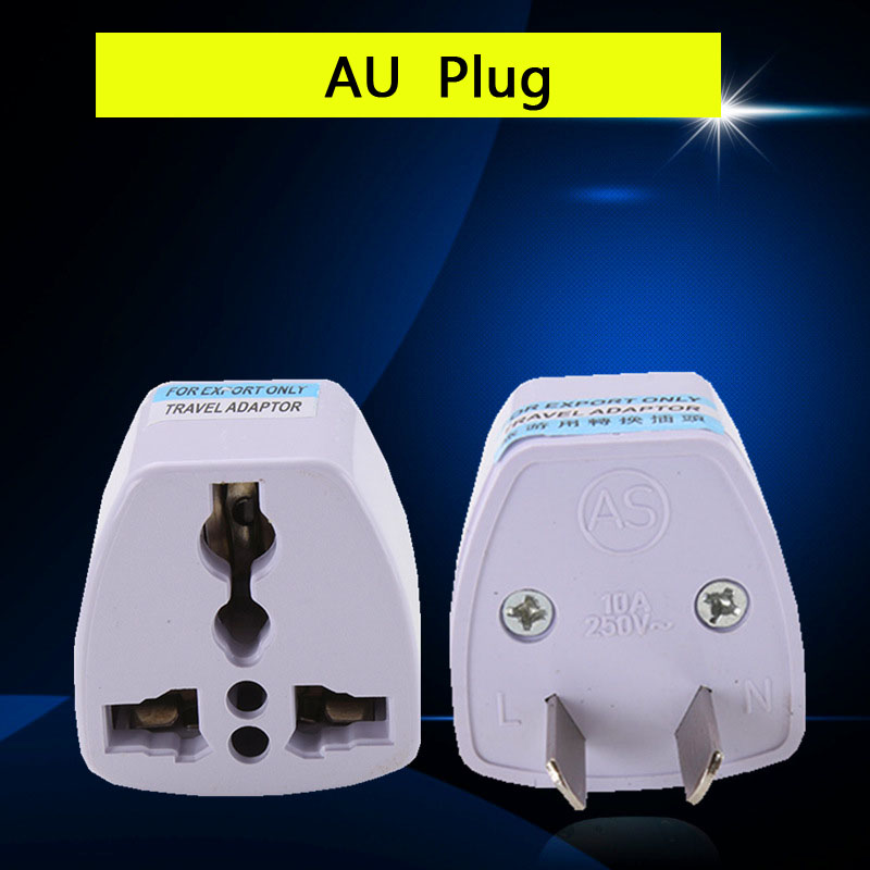 1 stücke Universal- Stecker Adapter Internationalen 3-Stift Energie Stecker Adapter Konvertieren EU/GE/uns/AU /UK Stecker AC100 ~ 250V 10A Steckdose