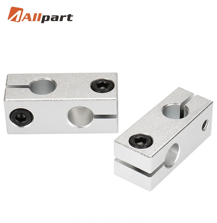 Pillar fixing clamp vertical fixed diameter fastening aluminum alloy optical axis cross block steel pipe Tighten bracket