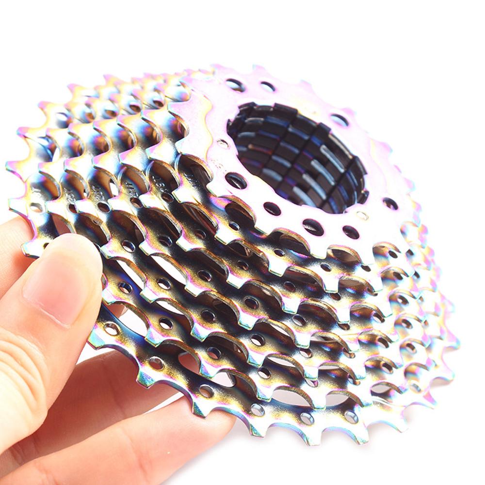 9/10 Speed Bike Freewheel Rainbow Ultralight Freewheel 11-28T Road Bike Cassette Flywheel Bicycles Kit Bike Accessories