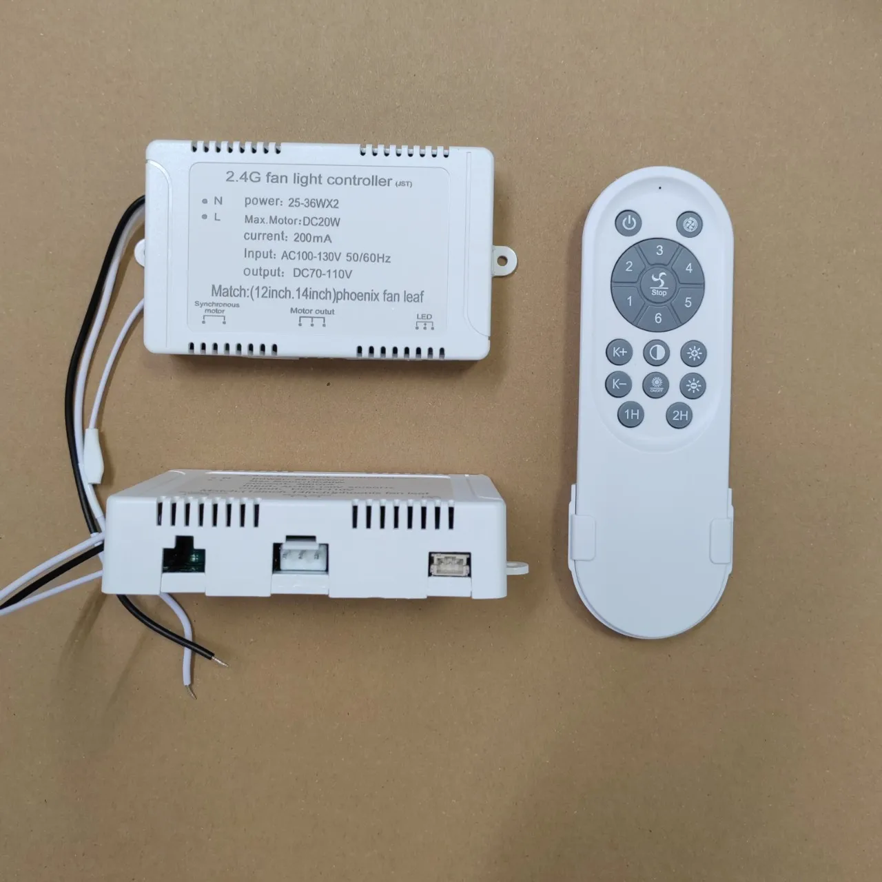 Export Schlafzimmer Ventilator Licht Fernbedienung 2,4 G DC Variable Frequenz 110 V Controller DC Keine Polarisation Einstellbar Niederspannung 24 V