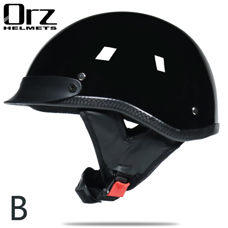 Retro and Vintage Half Open Face DOT Approved Motorcycle Helmet for Man and Woman: a2 / L