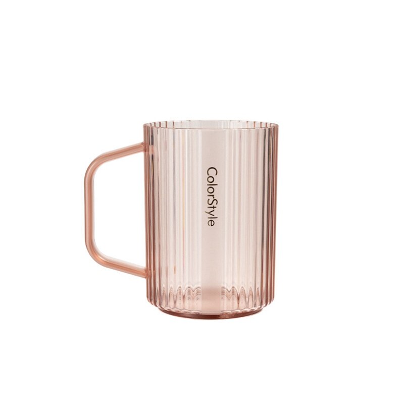 Simple Striped Bathroom Tumblers Plastic Mouthwash Cup Coffee Tea Water Mug Home Travel Toothbrush Holder Cup Drinkware Tools: R1
