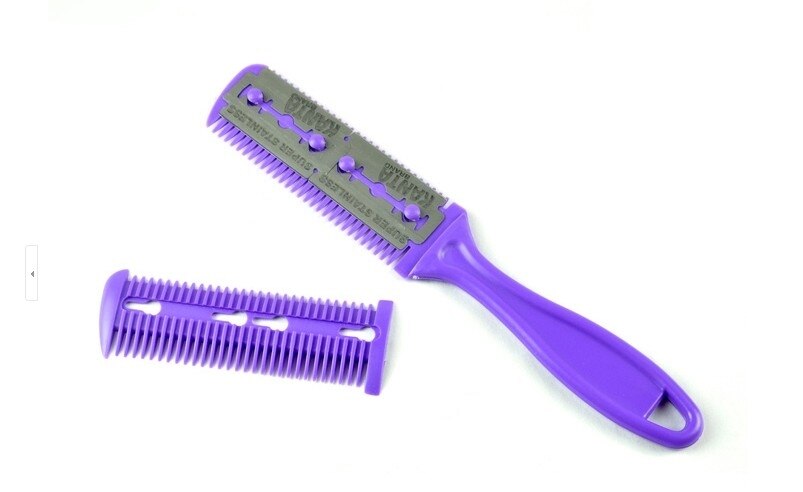 3 PCS DIANE TINKLE HAIR CUTTER 2 DORCO RAZOR BLADES THINNING SHAPER COMB