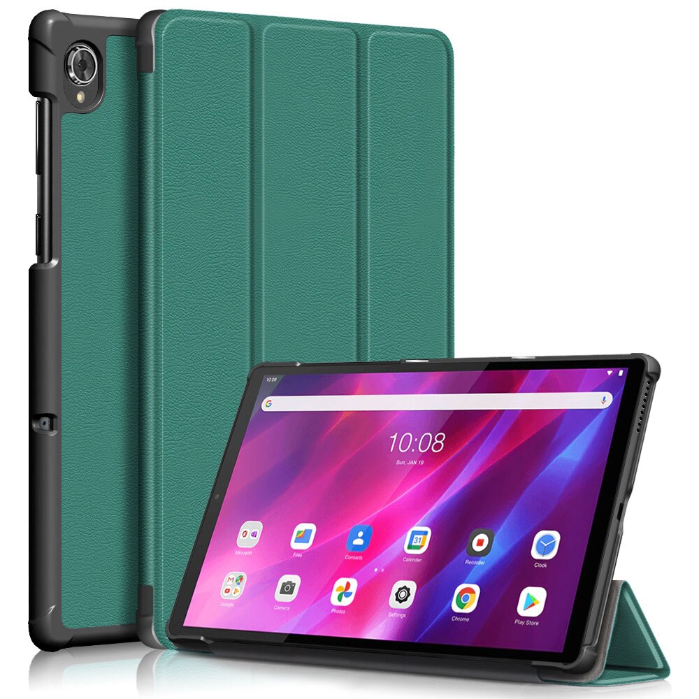 Etui til nokia  t20 nettbrett ultra slim stativdeksel: Kst mørkegrønn