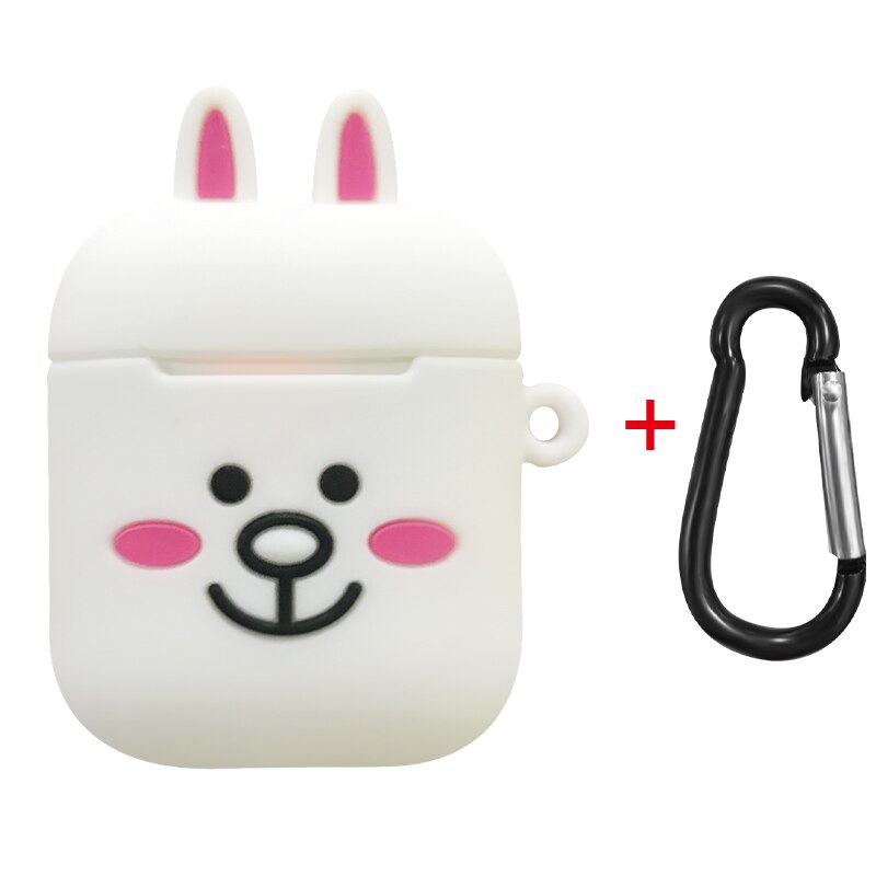 Cute Cartoon Pig Wireless Bluetooth Headset Case For Apple Airpods 1 Soft Silicone Earphone Cover For Airpods 2 Protective Cases: 10