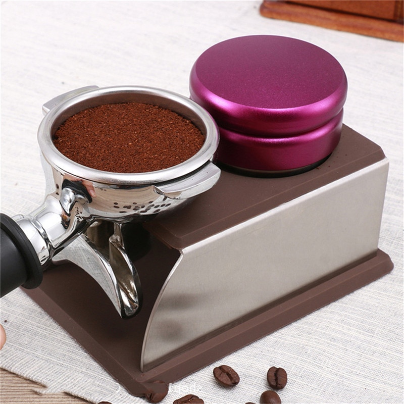 Koffie Filter Tamper Houder Effen Espresso Sabotage Mat Stand Koffiezetapparaat Ondersteuning Base Rack Koffie Accessoires Voor Barista