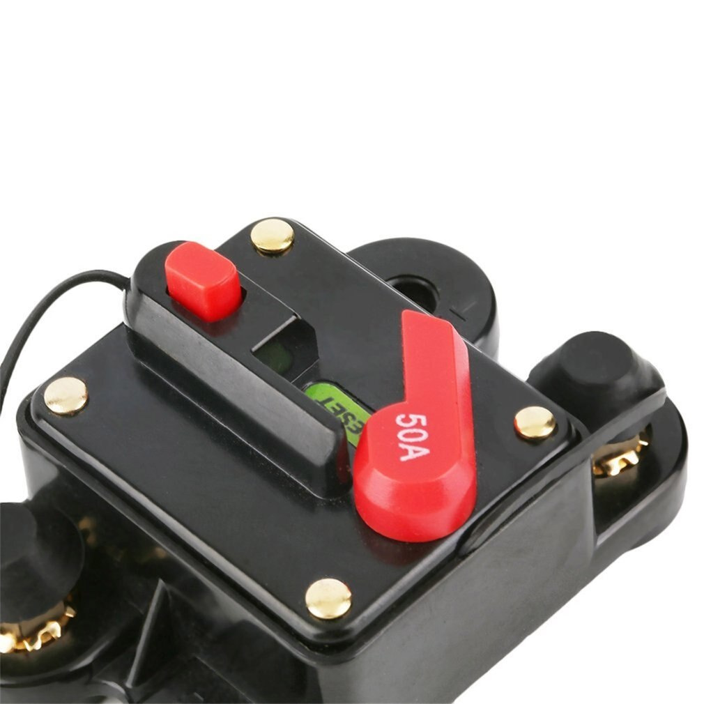 Optional Car Audio Inline Circuit Breaker Fuse 50A 60A 80A 100A 125A 150A 200A 250A for 12V Protection SKCB-01-100A