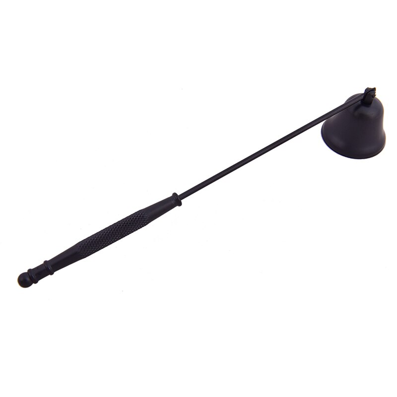 Bell-shaped Candle Fire Extinguisher Vintage Stainless Steel Household Banquet Candle Extinguisher Handle: Light Grey