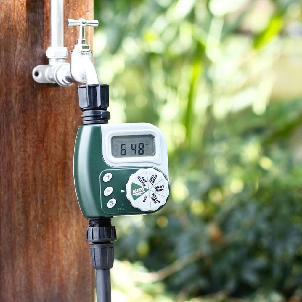 Garden Watering Timer Digital Faucet Irrigation Controller Adjustable Waterproof Greenhouse Plant Water Timer Automatic Watering