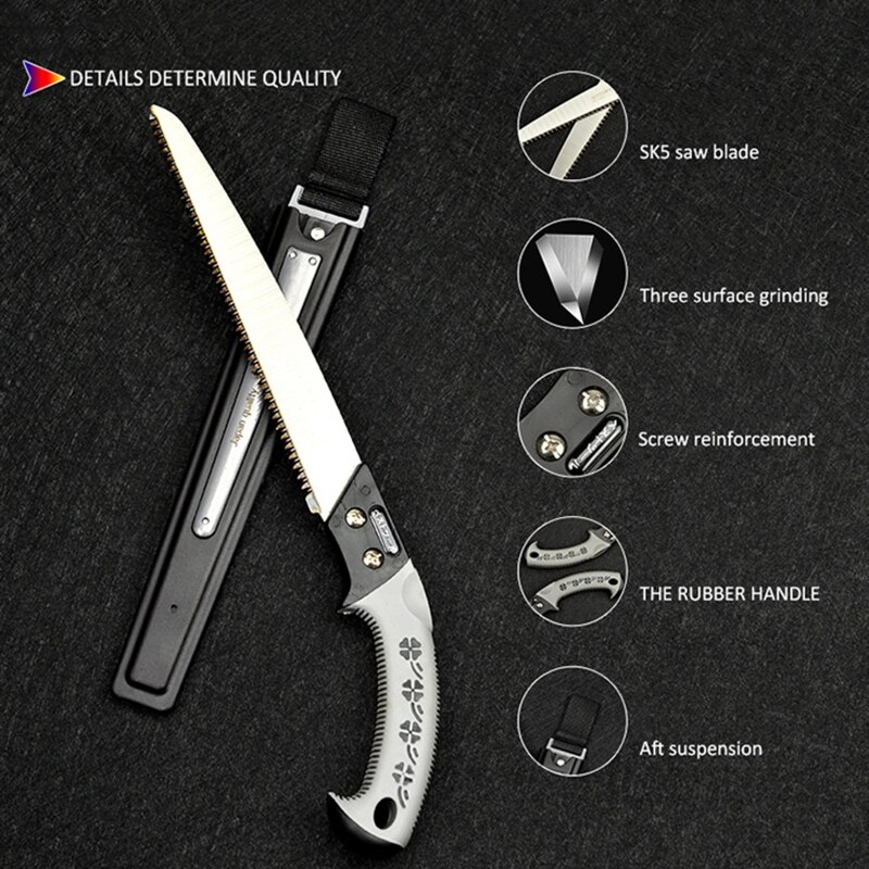 Heavy Duty SK5 Steel Extra Long Blade Hand Saw for Wood Camping Pruning Woodwork