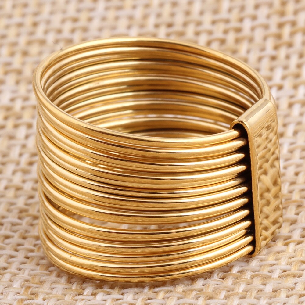 Gold Farbe Wolfram Ringe Für Männer Schmuck 316L Edelstahl Hochzeit Ring Für Frauen Schmuckstück Party Zubehör