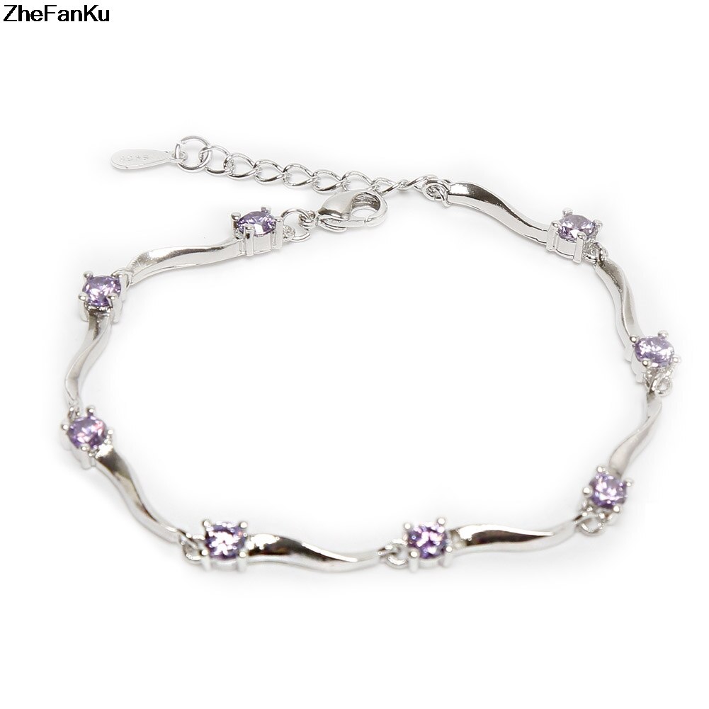 Women Crystal Bamboo Chain Bracelet Jewelry