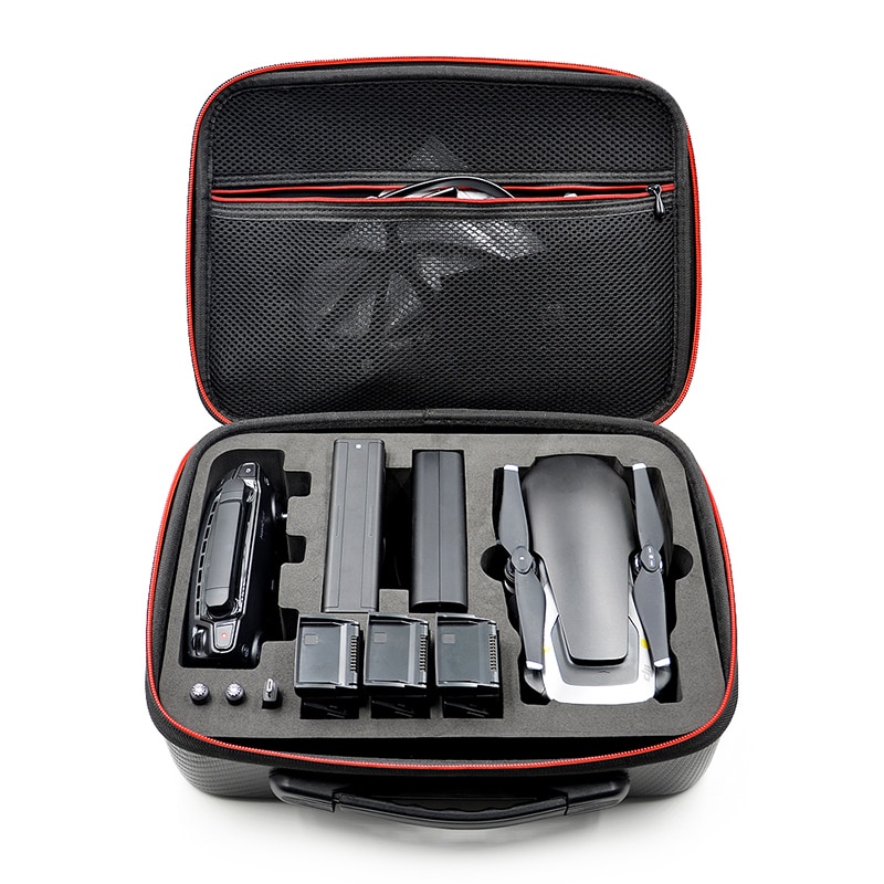 Optionale mavic air bag aus pu-canvas mavic air case handtaschenbox für controller-ladekabel dji mavic air aufbewahrungstasche zubehör