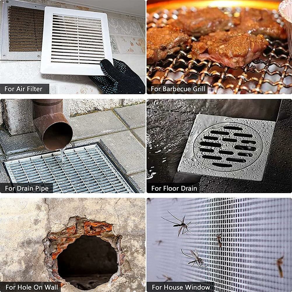 2pcs Stainless Steel Woven Wire Mesh 5/20 Mesh Fil... – Vicedeal