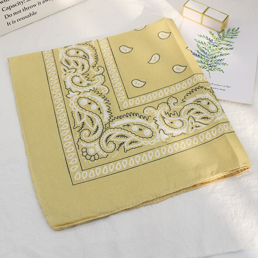 Bandana Vierkante Hoofd Hip Hop Zwart Sjaals Vrouwen Sport Bandana Haarband Sjaal Sport Hoofddeksels Zakdoek