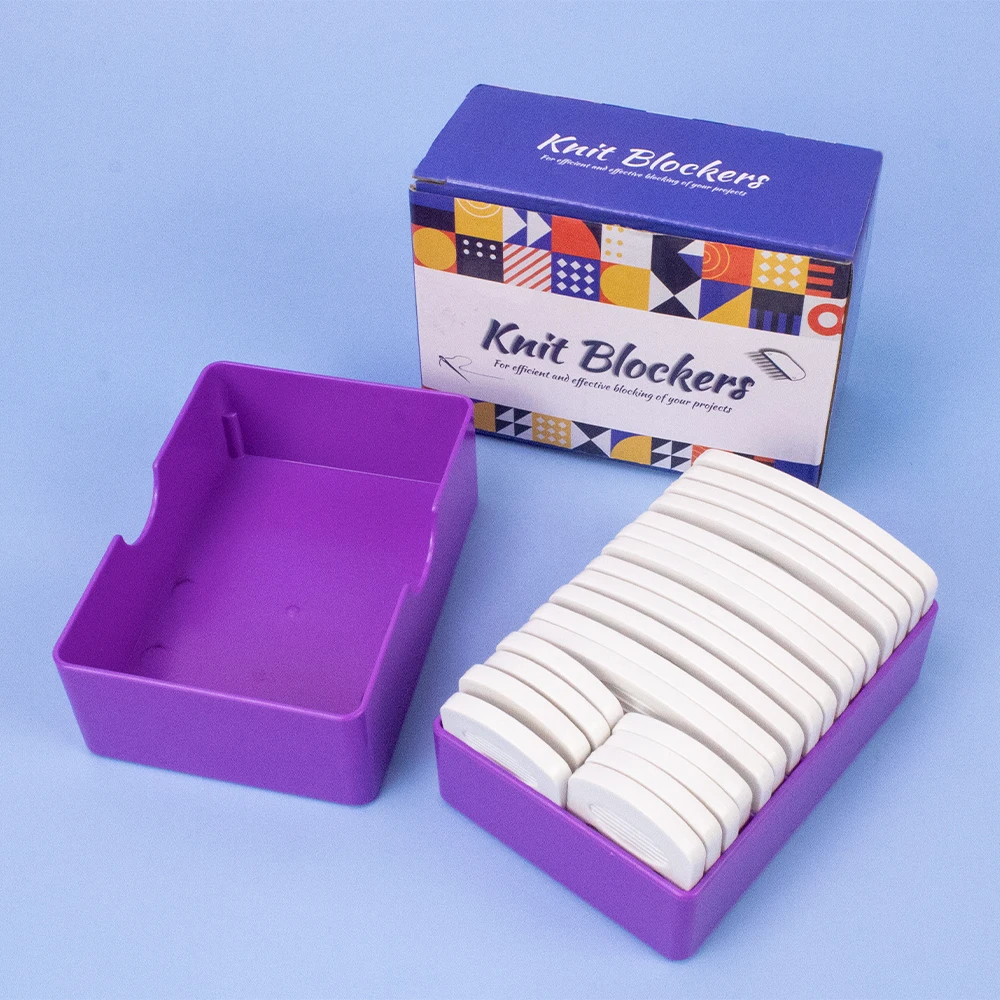 Ensemble de bloqueurs de tricot, 20 pièces, peignes et goupilles de blocage de tricot en acier inoxydable avec 2 tailles différentes pour bricolage, fournitures de tricot et de crochet