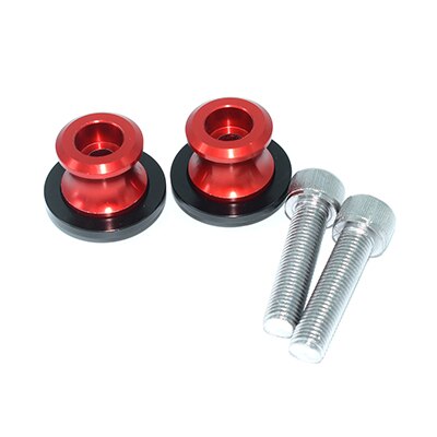 JEAR For Kawasaki Z750 2007 Z 750 10mm Motorcycle CNC Swingarm Slider Spools Stand Screws: RED M10