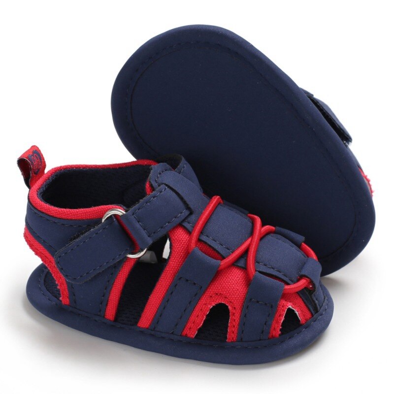 sandalias de verano para bebés y niños, sandalias de suela suave antiniños, sandalias transpirables de PU para niños