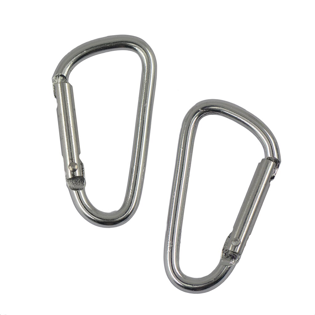 20 stück Aluminium Karabiner D-Ring Schlüssel Kette Clip Haken Schnalle Outdoor DIY Erkenntnisse für Hängend Anschluss