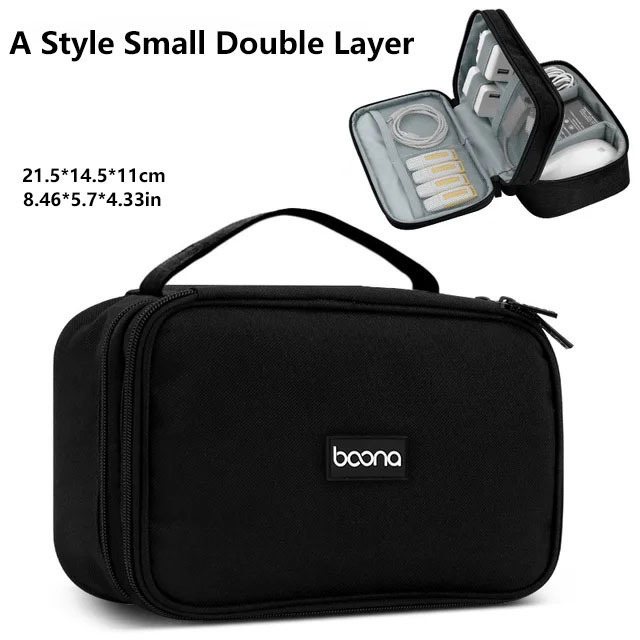 Stoß feste digitale Aufbewahrung tasche Elektronik geräte Zubehör Digitalis ierung Pack wasserdichte USB-Ladegerät Stecker Kabel Organizer Tasche: Gelb