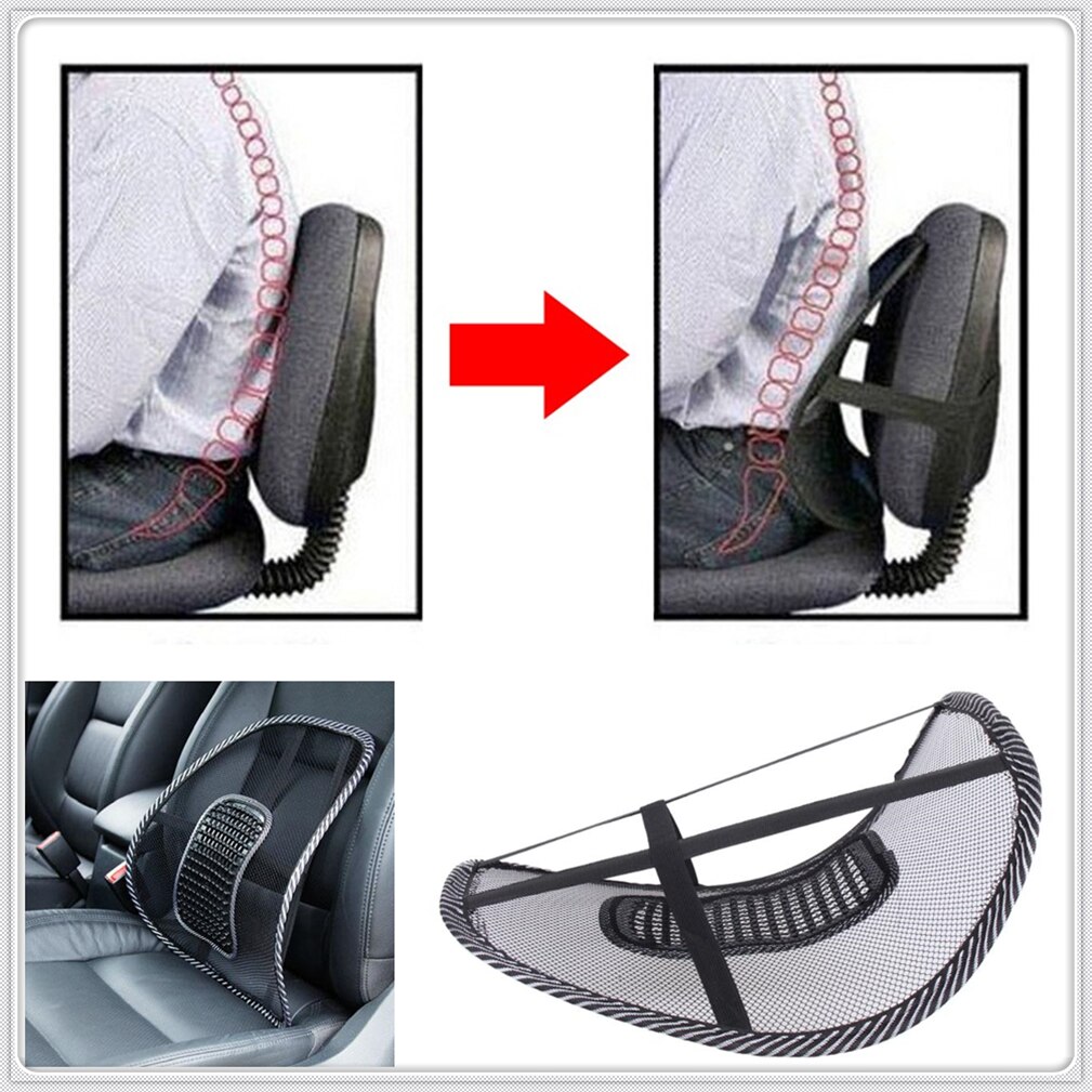 Car Seat Office Chair Back Cushion Massage Mesh Pad Relief for Toyota Yaris Tundra Tacoma RAV4 Corolla Aygo Avalon Auris