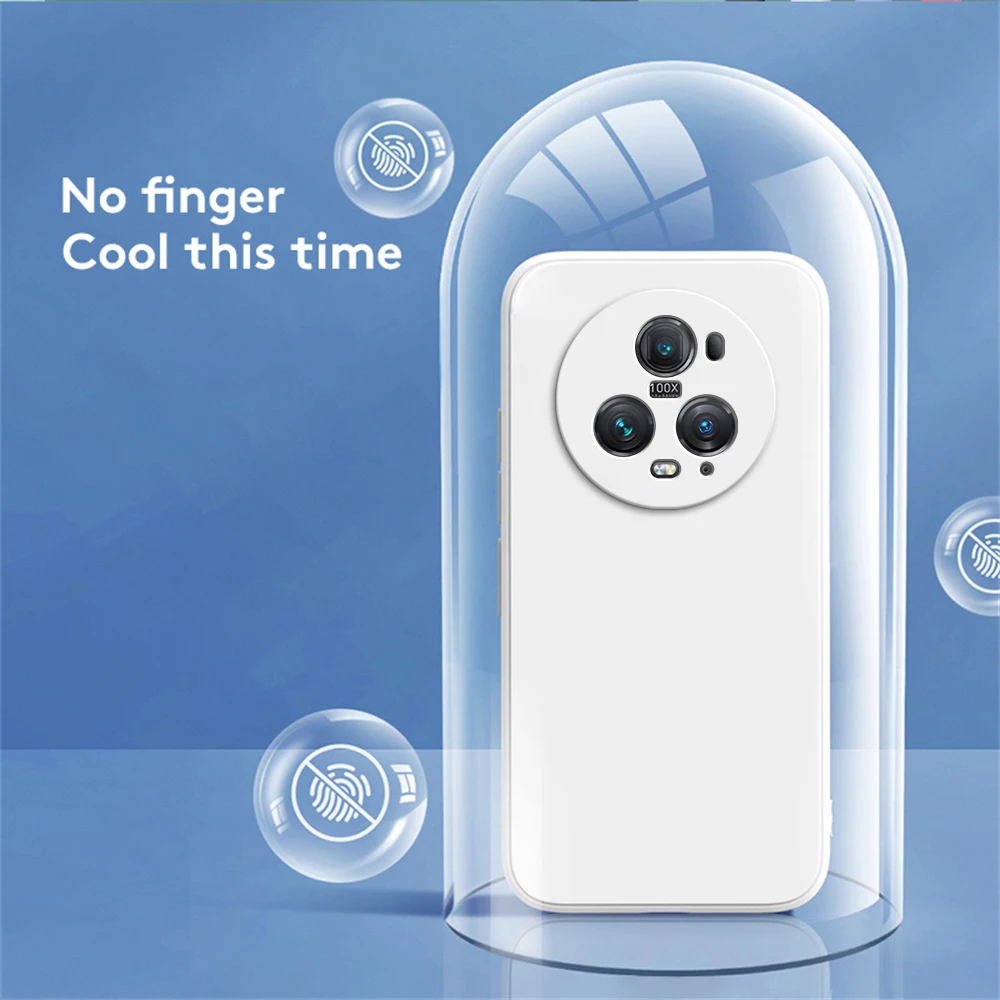 Basis origineel hoesje voor huawei honor magic 5 magic 5 pro lite 5 pro 5 lite 5g lensbescherming schokbestendige zachte vloeibare siliconen cover