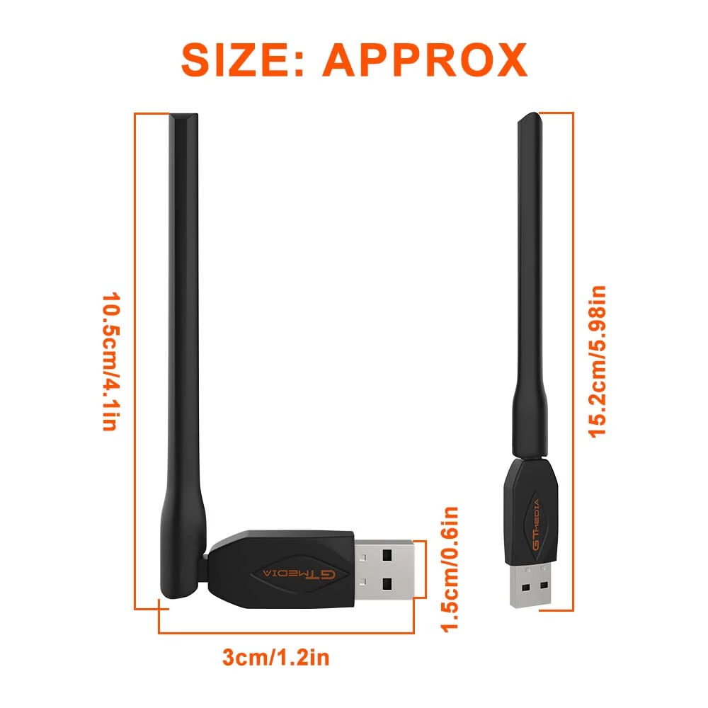Gtmedia usb wifi antena usb wi fi adaptador wi-fi ethernet wifi dongle driver livre para computador desktop portátil set top tv box