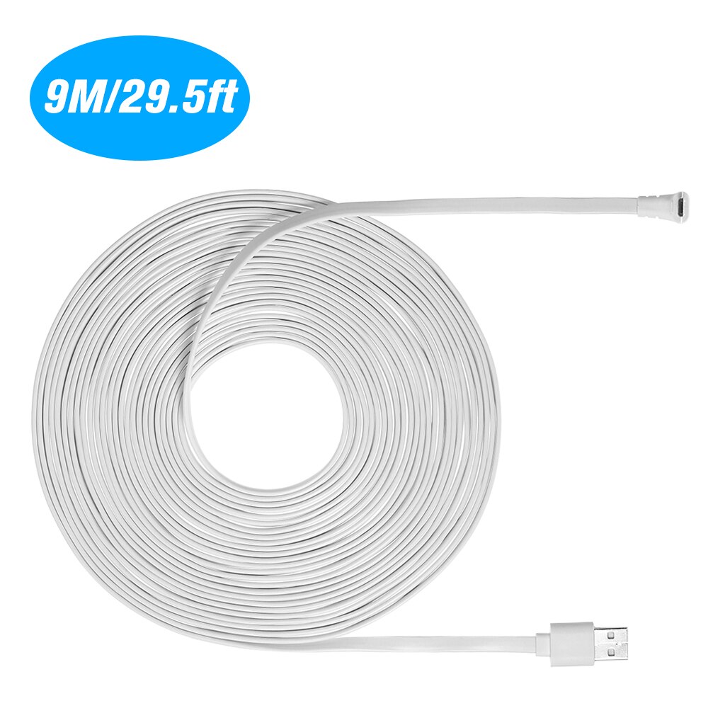 2M/6M/9M Opladen Voedingskabel Past Voor Arlo Pro/Arlo Pro 2/Arlo Go/Arlo Licht Weerbestendige Kabel Aluminium Legering Micro Usb-Kabel