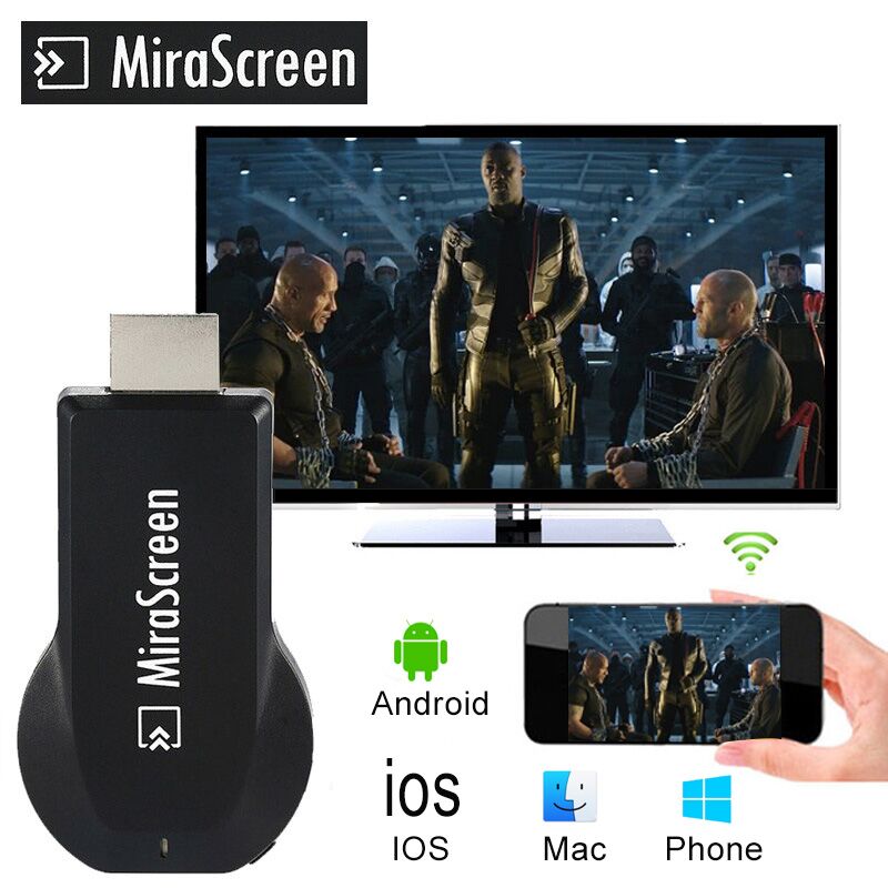 Mirascreen Tv Dongle Hdmi Ota Tv Stick Wireless Wifi Display Ontvanger Miracast Airplay Android Apple Tv Anycast Voor Ios Android