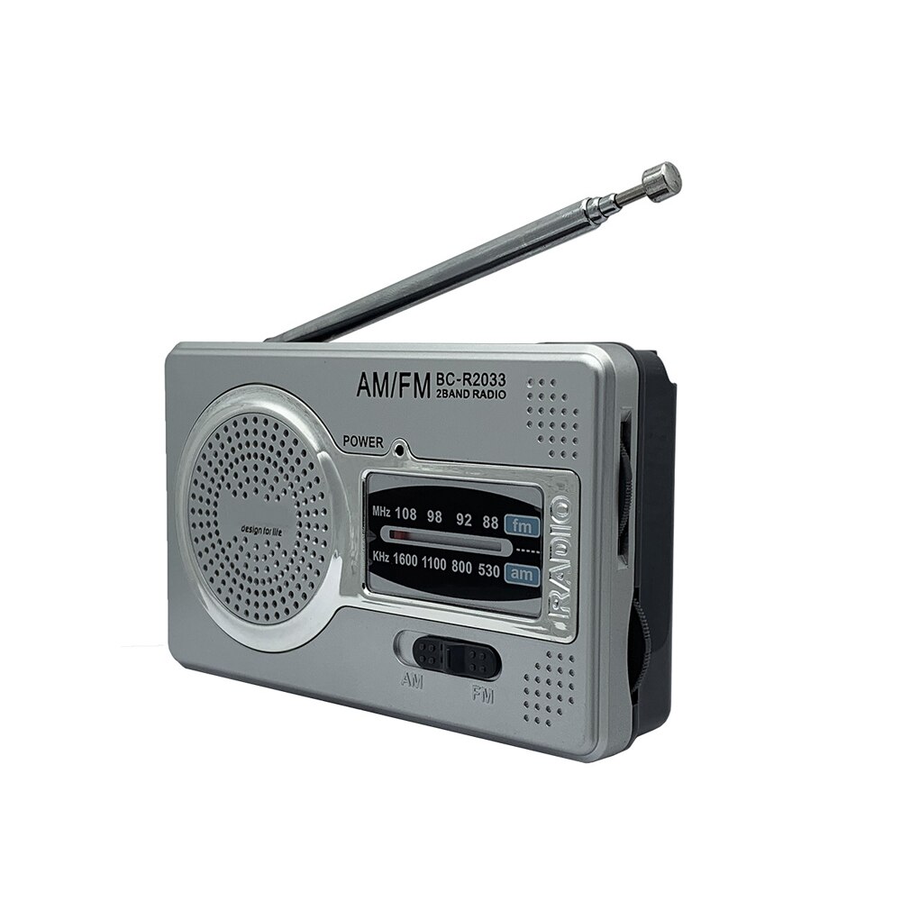 BC-R2033 AM Radio FM Antena teleskopowa Pełnozakresowy przenośny odbiornik radiowy Retro FM World Kieszonkowy odtwarzacz radiowy dla osób starszych