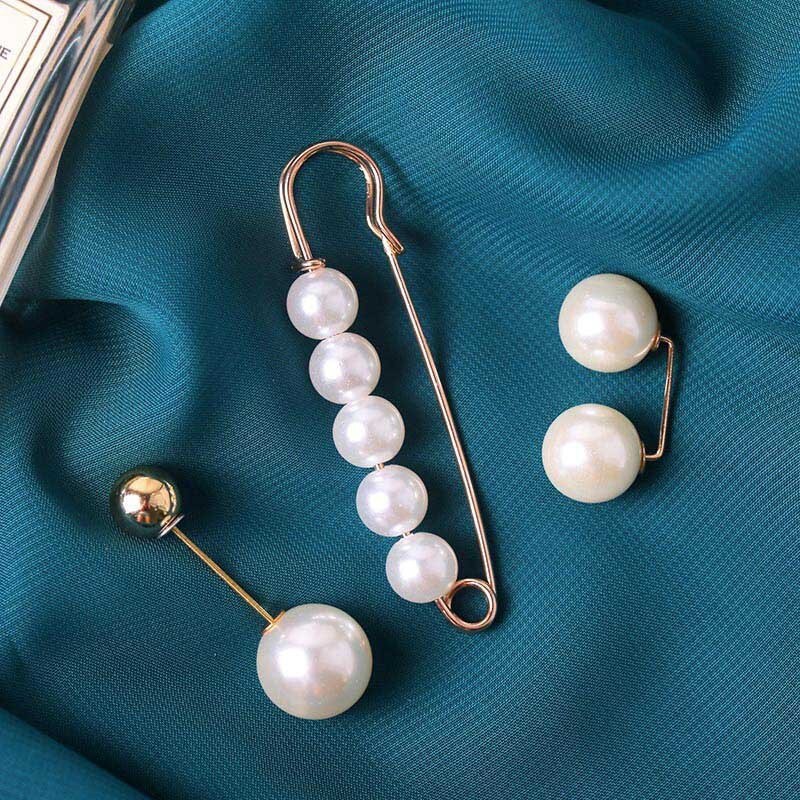neue Elegante Frauen Perle Broschen retro Brosche Stifte Schmuck Kleidung Zubehör Verkäufe Broches stift