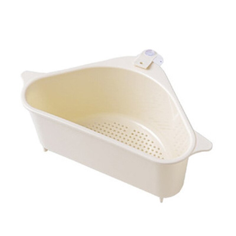 Triangle Sink Storage Holder Multifunctional Sink Basket for Drying Vegetable Fruits Sponge Strong Load-bearing Capacity: Yellow
