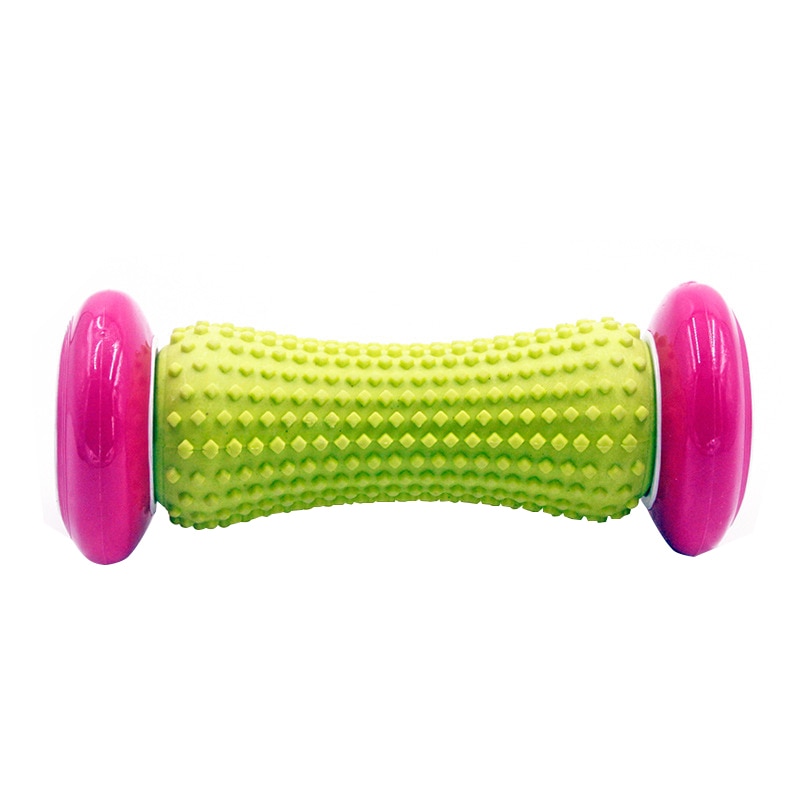 Yoga massager rulle træning colume rollor fitness dyb væv massage øvelse pilates bodybuilding fod foam roller fitness: Lyserød