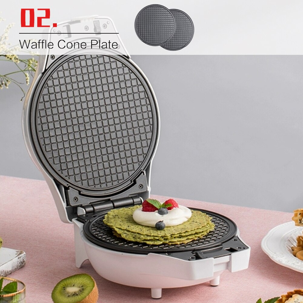 Wafels Maker Platen Donuts Taiyaki Brownie Ei Wafel Mini Pie Wafel Kegel Verwijderbare Platen Non-stick Coating 220V