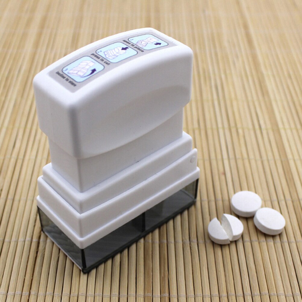 1pc tabletter piller medicin kross kvarn slip splitter fräs säker organisera låda hem resa användning