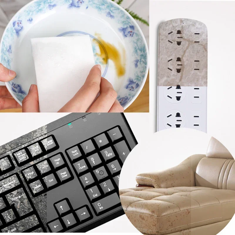 Esponja de melamina, borrador de esponja mágica, limpiador de esponja de melamina, esponjas de limpieza para herramientas de limpieza de cocina y baño, 10/50 Uds.