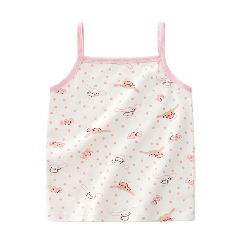 Baby pige ærmeløse tanks veste børn bomuld blonde tøj tegneserie tanks veste baby piger toppe tøj til 2-6 år børn
