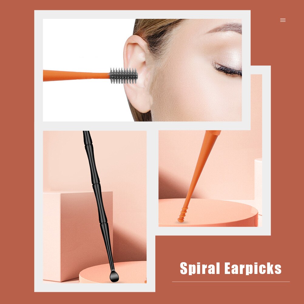 2 Sets Oor Picks Oorsmeer Verwijderen Kit Oor Reinigers Voor Thuis Draagbare Oor Scoops