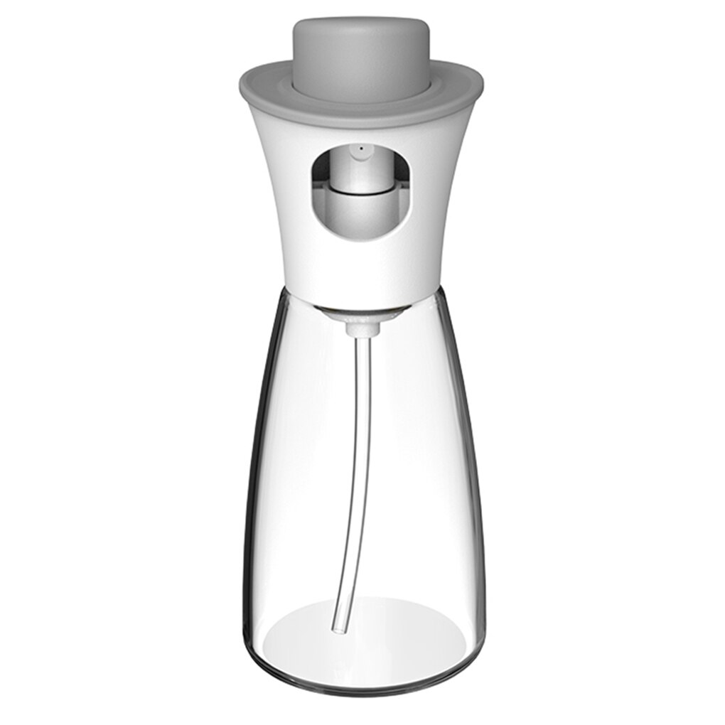 Juego de Cocina Dispensador de Aceite para Barbacoa, Botella de Vidrio para Mezclar Condimentos, Vinagre, Salsa de Soja, Espray, Condimentos: WHITE / 1pcs