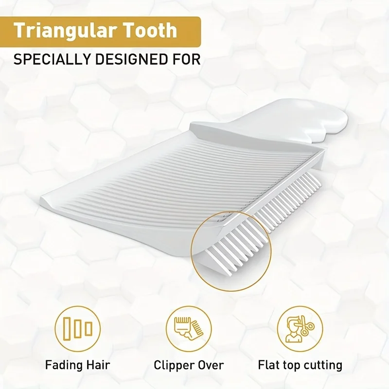 Peine para decoloración, cortadora de peluquero , mezcla plana, peine para cortar cabello para hombres, cepillo para decolorar resistente al calor, herramienta de estilismo de salón