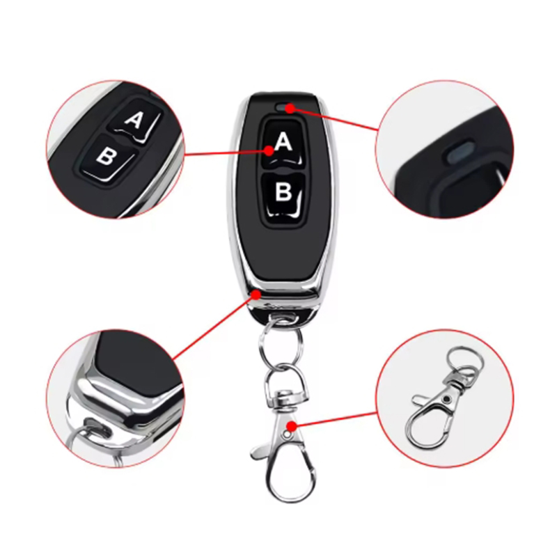 Wireless RF Remote Control Transmitter 433/315MHz with 2 Buttons for Garage Door Opener Home Automation Universal Remote