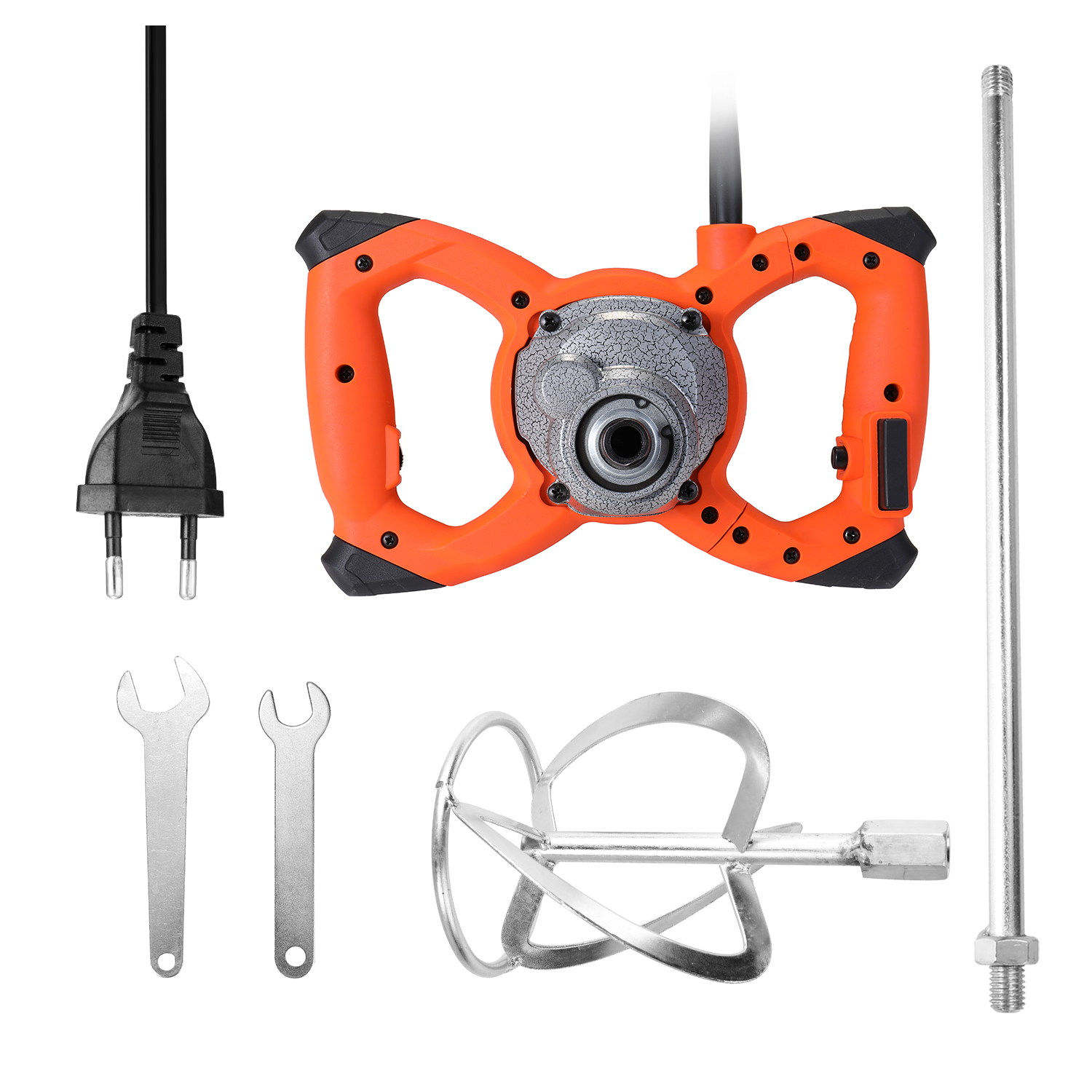 KKMOON 6 Gear Adjustable Speed Industrial Grade Mixer Handheld 2300W Paint Cement Plaster Mortar Coating Mixer Mixing Machine: Default Title