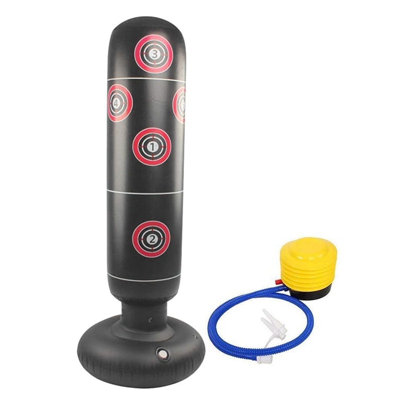 Inflatable Punching Bags Boxing Pedestal Heavy Punch Bag,Freestanding Fitness Punching Bag for Adults,Kids 155cm: Default Title