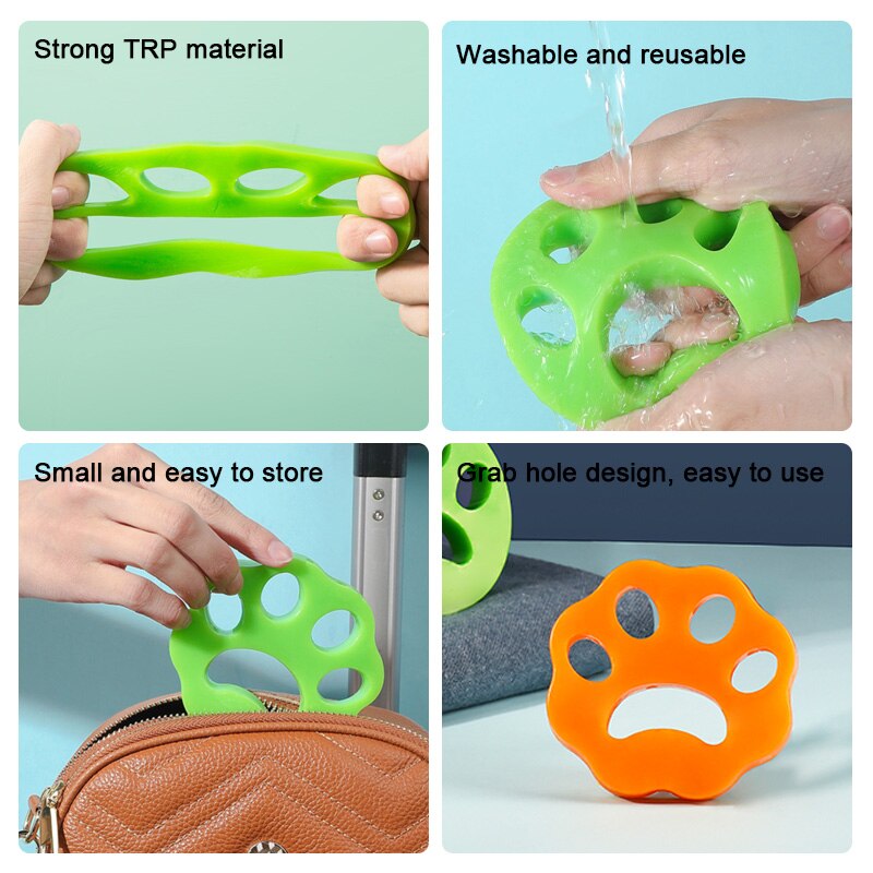 Pet Hair Remover Reusable Washing Machine Accessories Cleaning Laundry Catcher Pet Hair Catcher Cat Dog Lint Remover Dryer