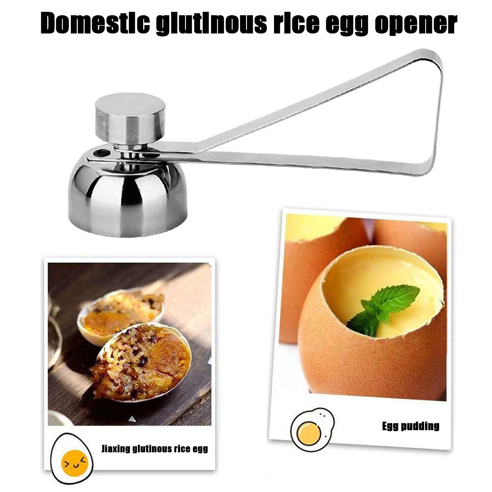 Rvs Quick Ei Opener Ei Schoonmaken Cutter Blikopener Huishoudelijke Kleefrijst Ei Shell Opener Keuken Tool Grote