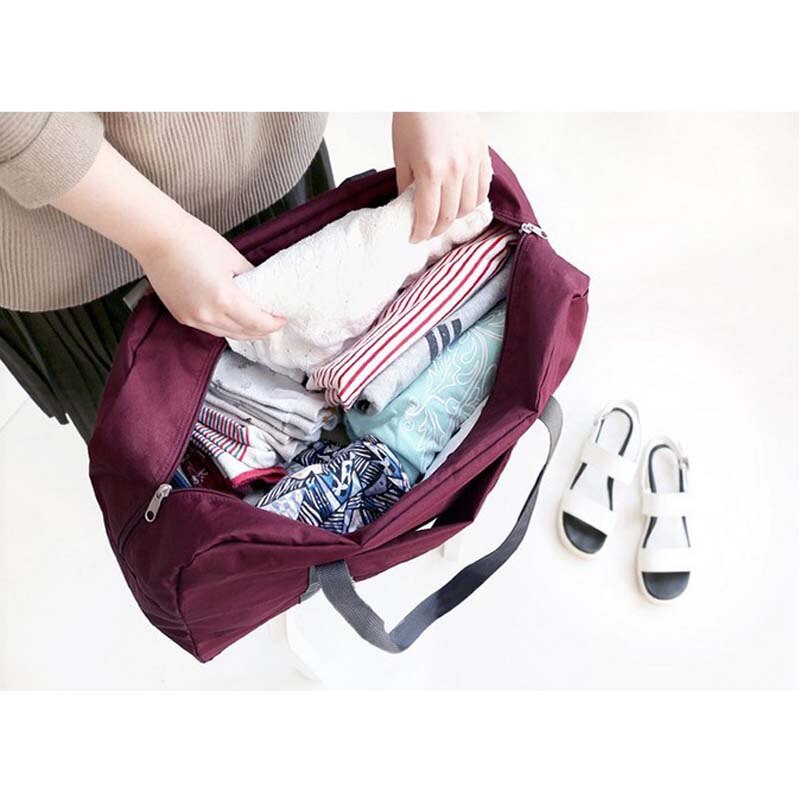 Sacs de voyage imperméable oxford tissu sac de rangement sac de stockage augmenter unisexe pliable shopping sac à bandoulière