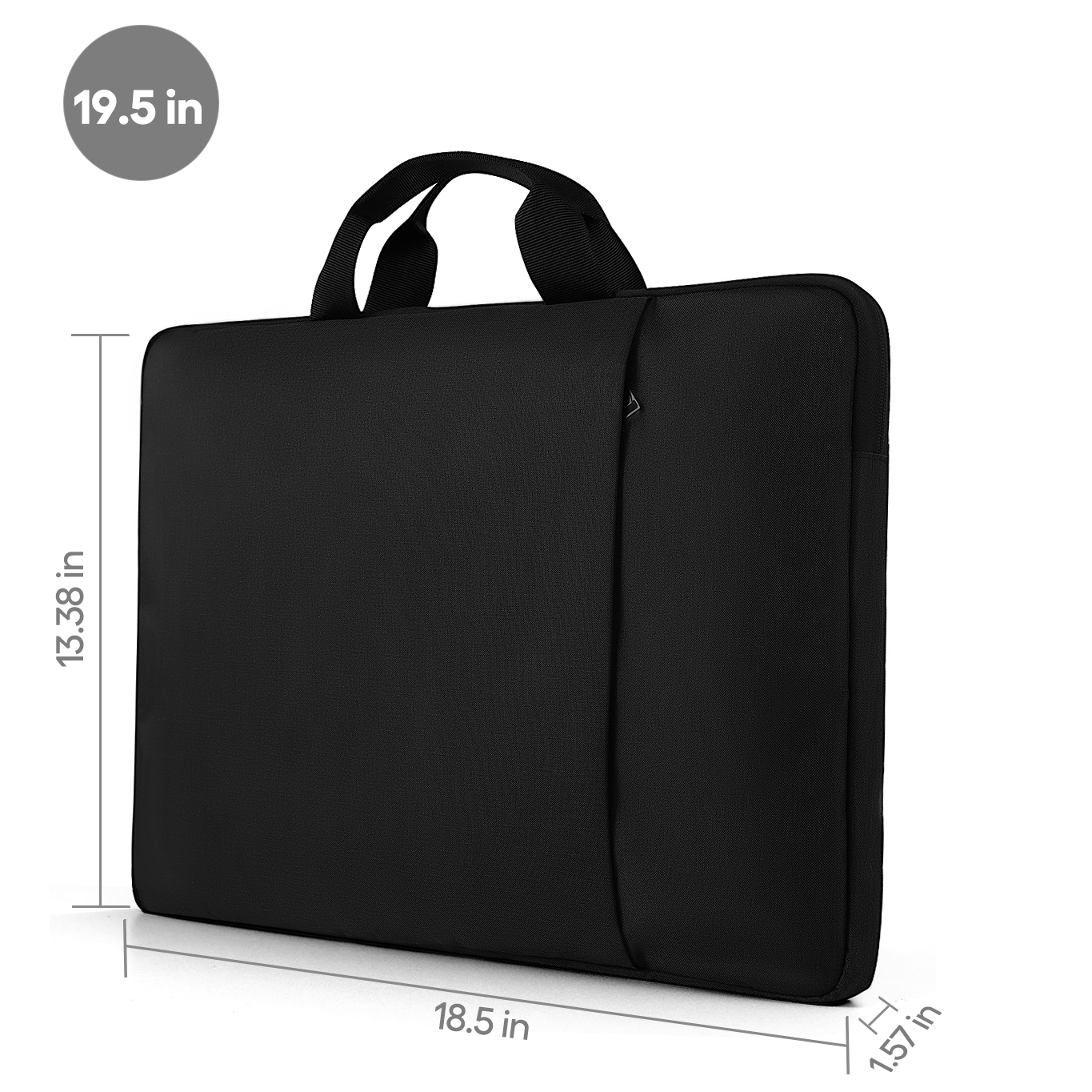 UPERFECT Laptop-Hülle 19,5 Zoll für Laptop, tragbarer Monitor, Notebook, Tablet mit großer Kapazität, Seitentaschen und robustem Griff, wasserdichte Aktentasche