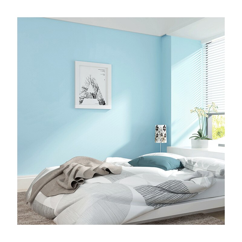 Mittelmeer freundlicher zimmer junge reine Pigment farbe licht blau grün moderne vertraglich vlies schlafzimmer wohnzimmer tapete