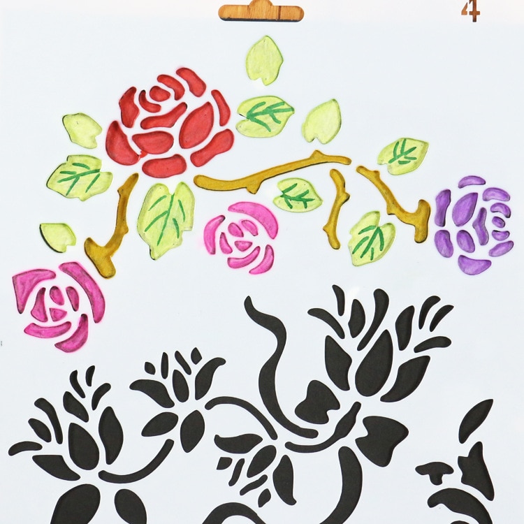 24PCS Drawing Painting Stencils Scale Template Sets 10X7 inch, Plastic Shapes Scrapbook Stencils Graphics Stencils for Children