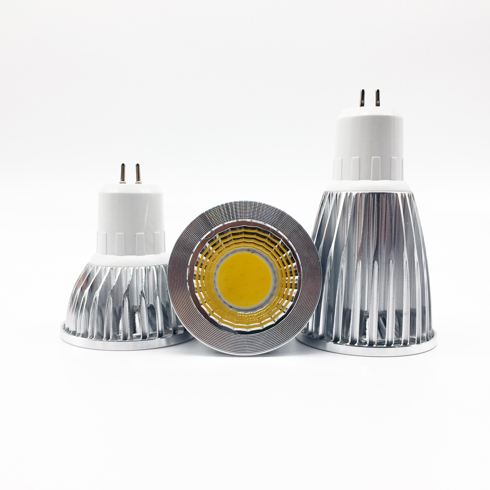 Foco Led Cob GU5.3 Led MR16 de alta potencia MR 6 12V GU 5,3 220V regulable lámpara de bombilla blanca fría cálida COB 6w 9w 12w Lampada